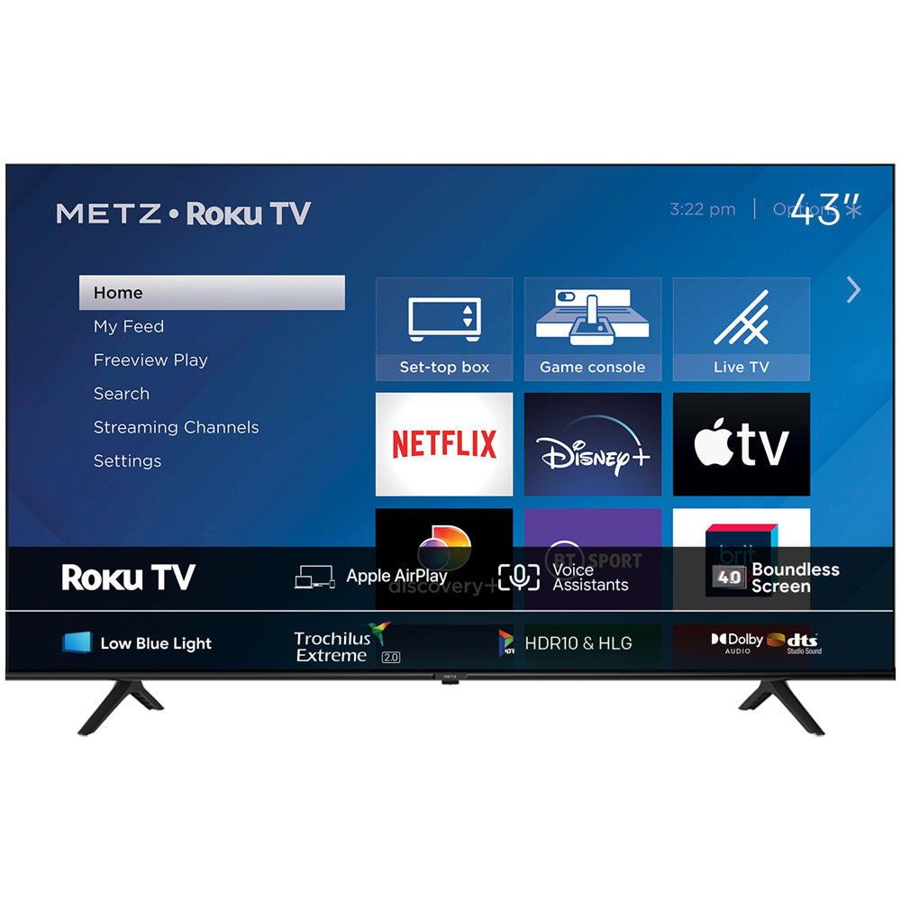 Metz 43MRD6000YUK 43 Inch DLED 4K UHD HDR Smart TV 2024 43 Inch