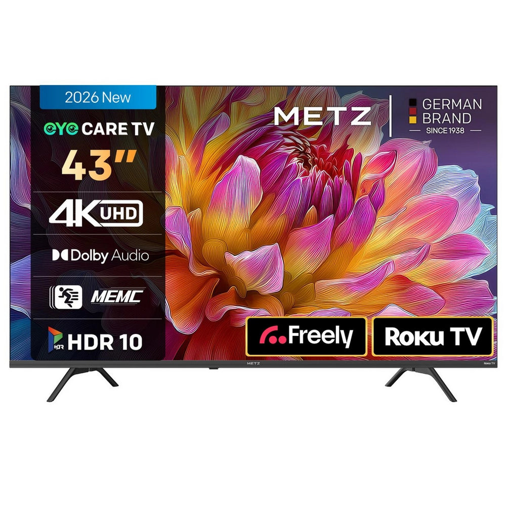 Metz 43MRF6000ZUK 43 Inch MRF6000Z 4K Ultra HD HDR DLED Smart TV with Freely 43 Inch