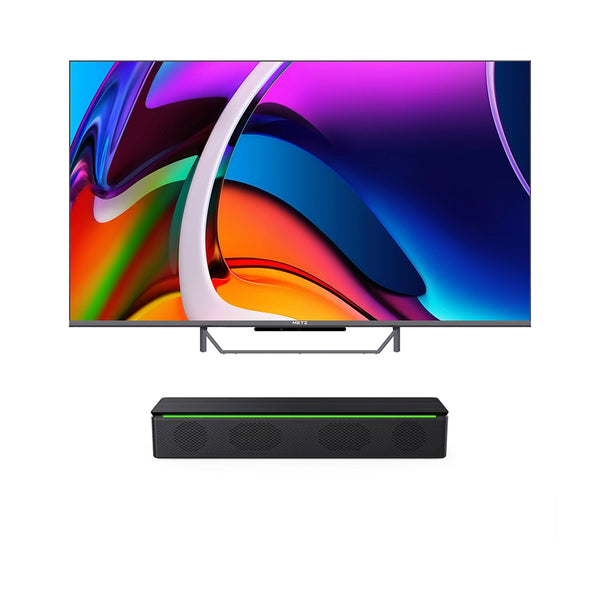 Metz 50MQE7600ZUK 50 Inch 4K UHD HDR QLED Smart TV with S60 Portable Bluetooth Speaker Bundle 50 Inch