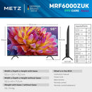 Metz 55MRF6000ZUK 55 Inch MRF6000Z 4K Ultra HD HDR DLED Smart TV with Freely 2025 55 Inch