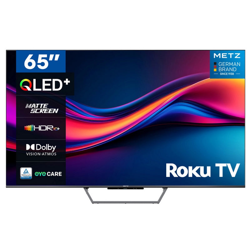 Metz 65MQF7500ZUK 65 Inch 4K UHD HDR QLED Smart TV with S60 Portable Bluetooth Soundbar Bundle 65 Inch
