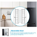 Midea MDRB379FGD30 60/40 Freestanding Total No Frost Fridge Freezer - Black