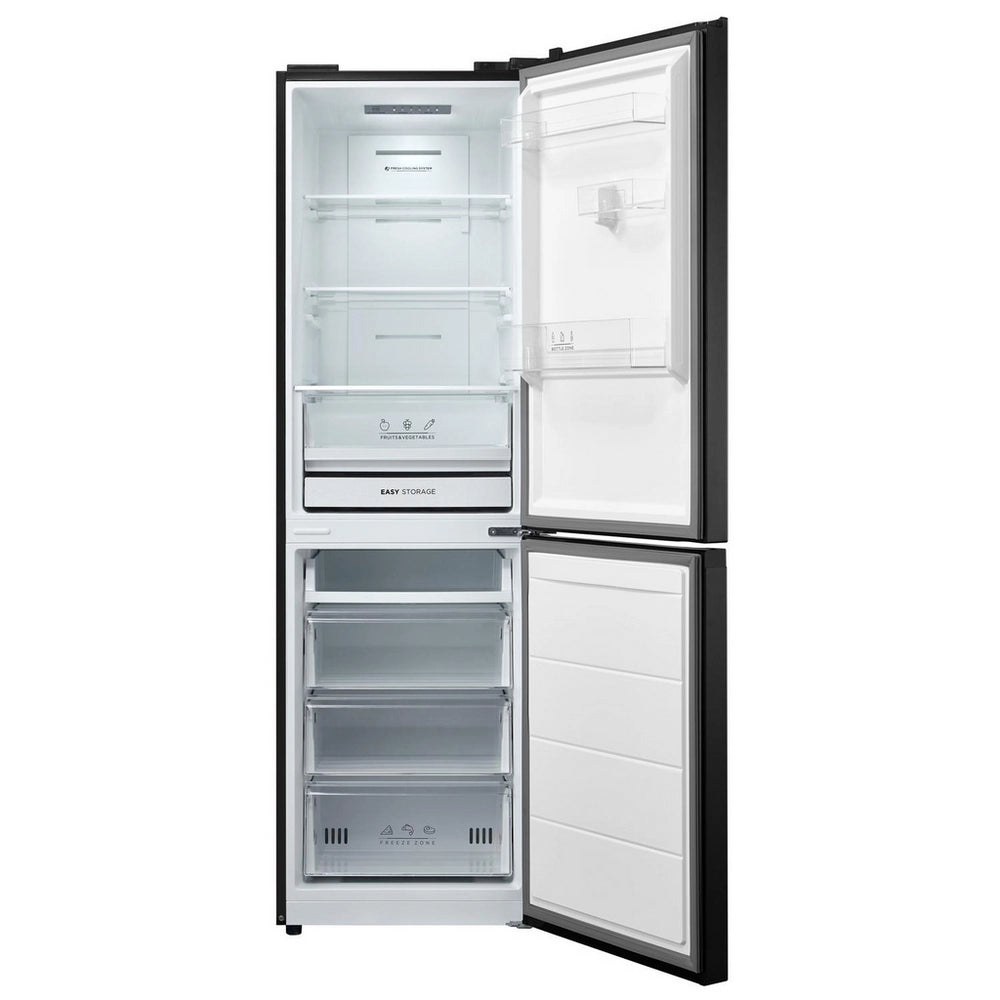 Midea MDRB379FGD30 60/40 Freestanding Total No Frost Fridge Freezer - Black