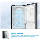 Midea MDRB379FGD30 60/40 Freestanding Total No Frost Fridge Freezer - Black