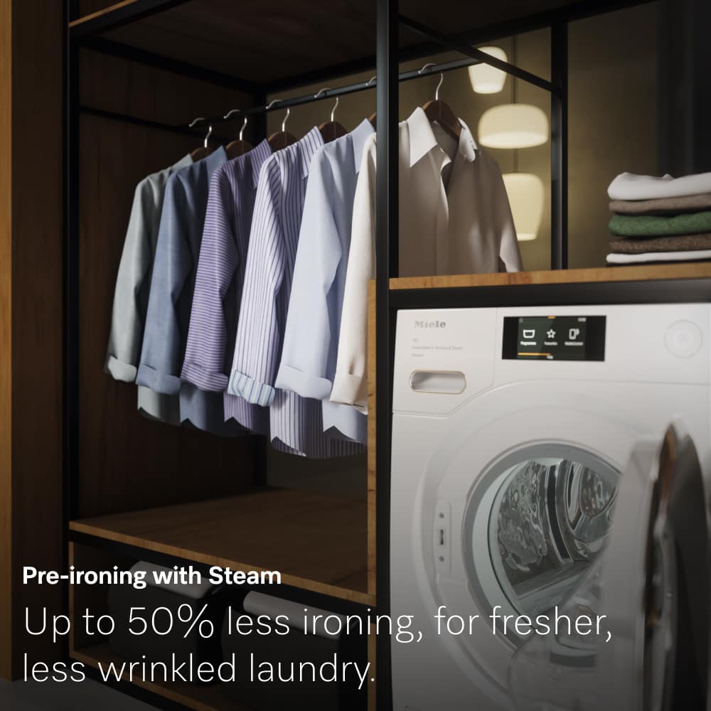 Miele WED385 WCS 9kg 1400 Spin PowerWash & SteamCare Washing Machine White - A Rated White