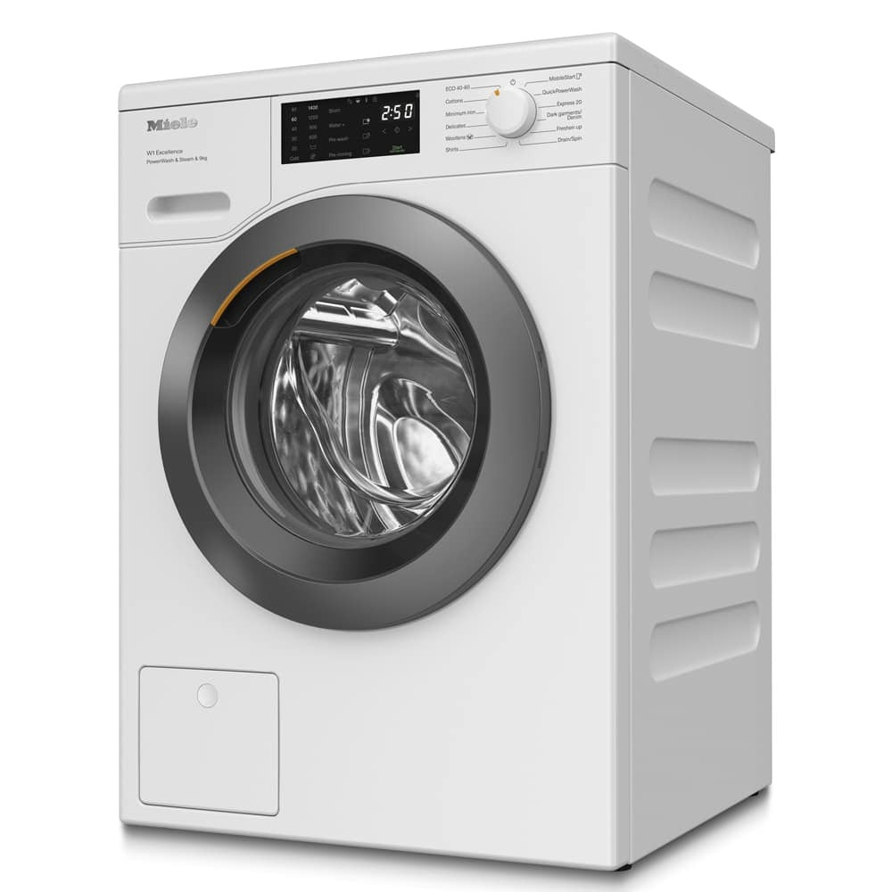 Miele WED385 WCS 9kg 1400 Spin PowerWash & SteamCare Washing Machine White - A Rated White