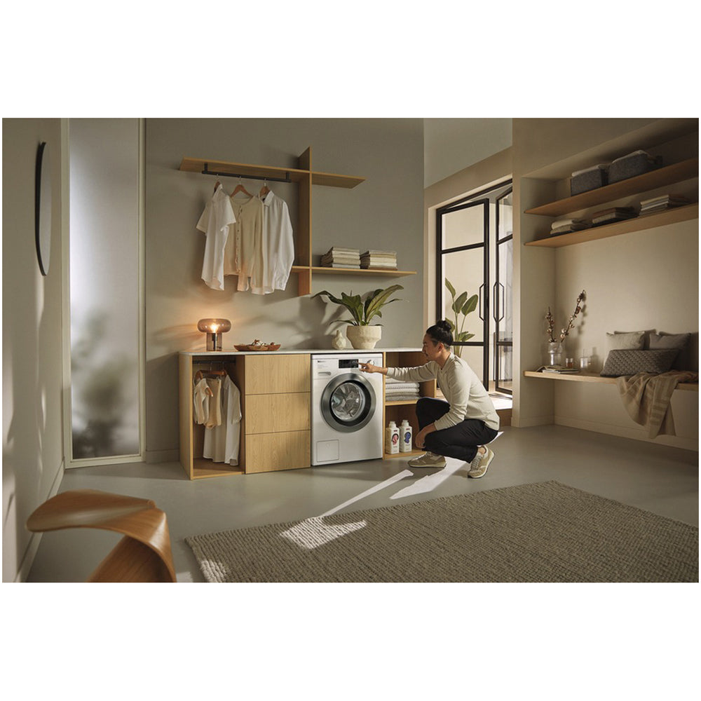 Miele WEE385 WCS 8kg 1400 Spin Power Wash & Steam Washing Machine Lotus White