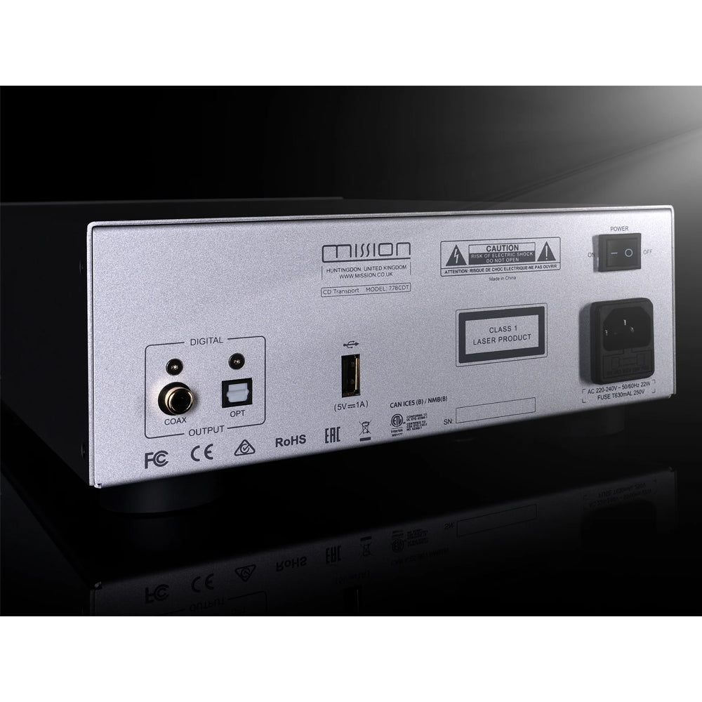 Mission 778CDT CD Transport – Silver Silver