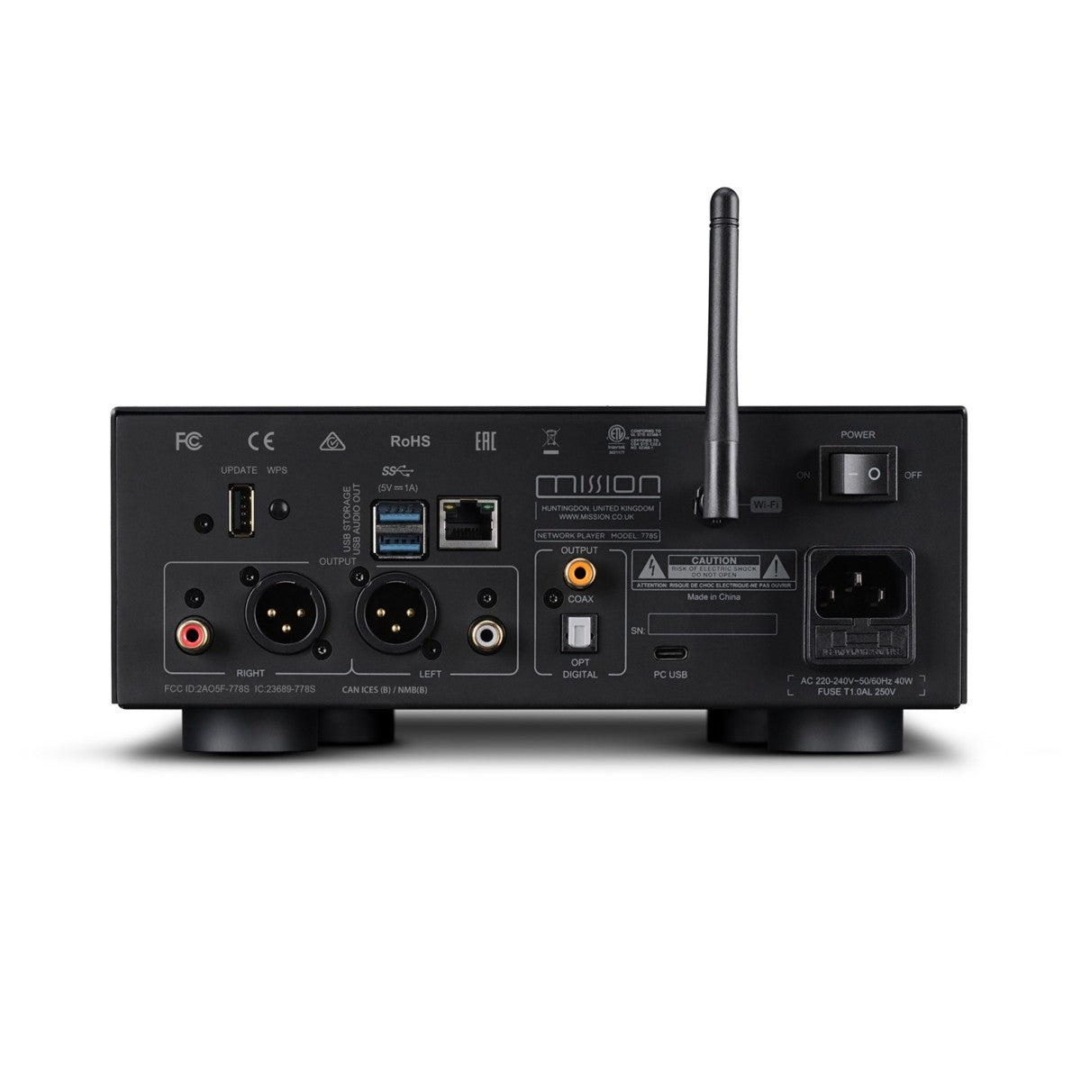 Mission 778S Network Music Streamer and 778CDT CD Transport Hi-Fi Bundle - Black Black