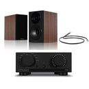 Mission 778X Integrated Amplifier Black with Wharfedale Diamond 12.2i Bookshelf Speakers Walnut Pair Hifi Package Walnut