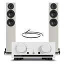 Mission 778X Integrated Amplifier Silver with Wharfedale Diamond 12.3i Floorstanding Speakers Grey Pair Hifi Package Silver