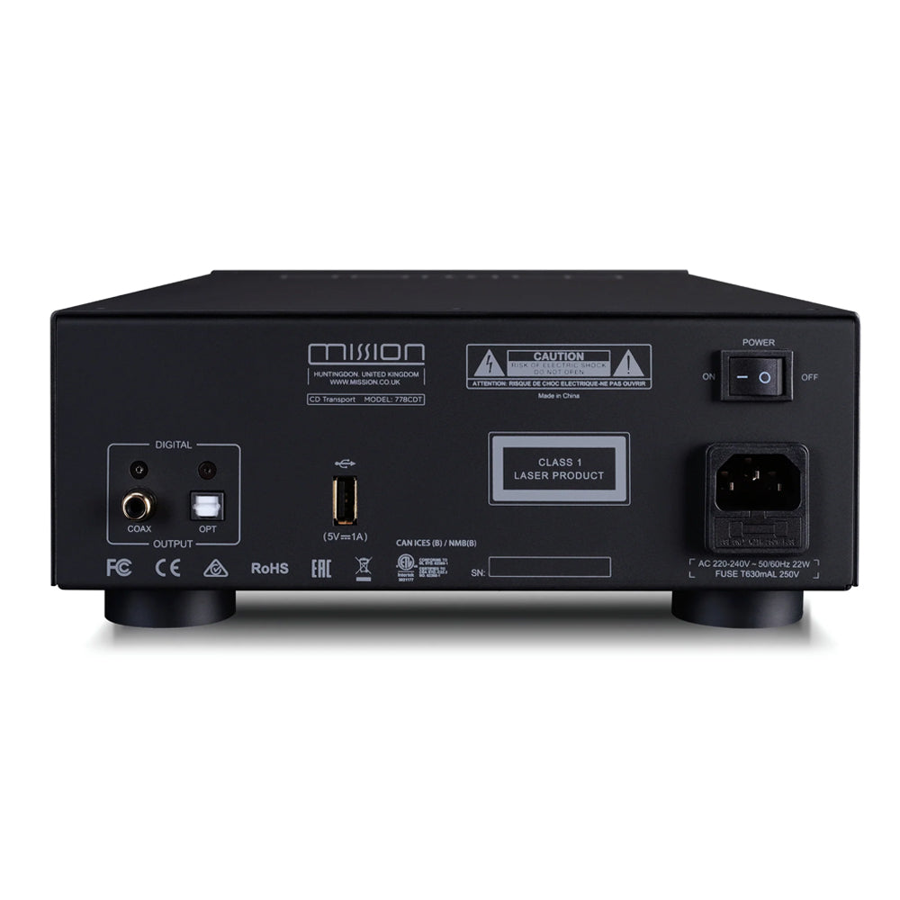 Mission 778X Stereo Amplifier and 778CDT CD Transport HiFi Bundle - Black Black