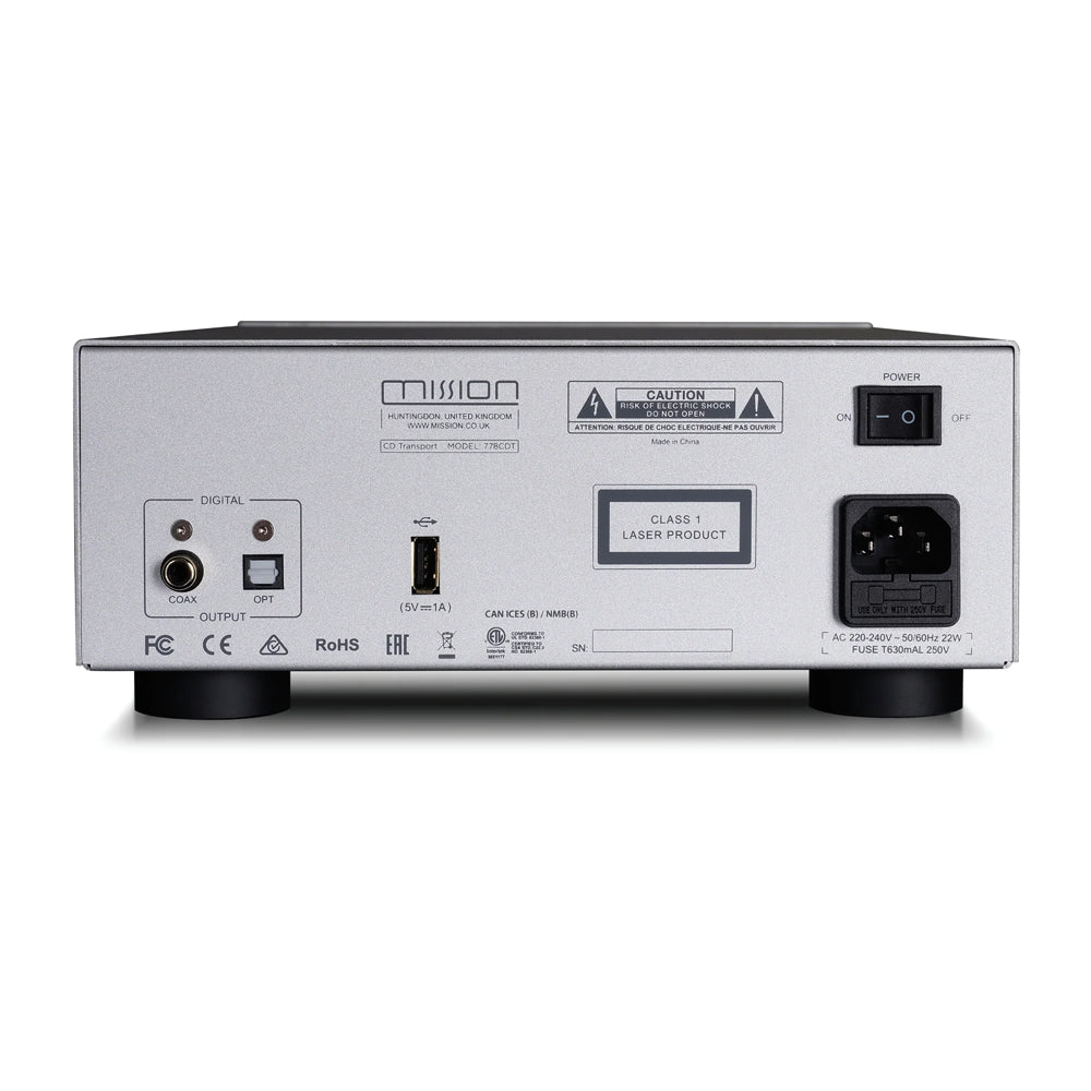 Mission 778X Stereo Amplifier and 778CDT CD Transport HiFi Bundle - Silver Silver