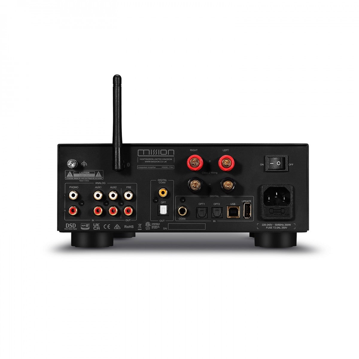 Mission 778X Stereo Amplifier with 778S Streamer Bundle - Black Black