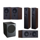 Mission LX MKII 5.1 Speaker Package Walnut (Black Subwoofer) Walnut