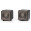 Mitchell Acoustics uStream GO Portable Active Stereo Wireless Speakers Pair - Gun Metal Grey