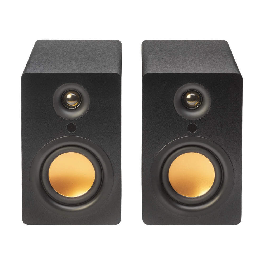 Mitchell Acoustics uStream One Active Stereo Wireless Bookshelf Speakers Pair with HDMI Black