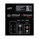 Mitchell Acoustics uStream Three Active Stereo Wireless Bookshelf Speakers Pair with HDMI Black