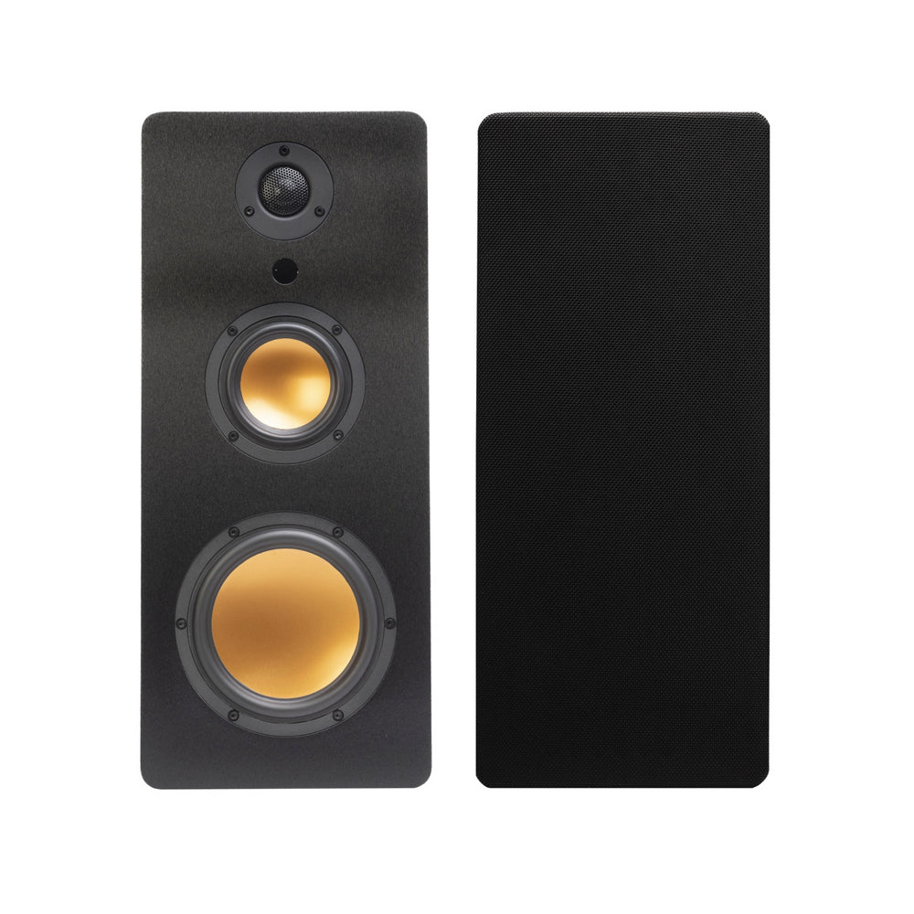 Mitchell Acoustics uStream Three Active Stereo Wireless Bookshelf Speakers Pair with HDMI Black