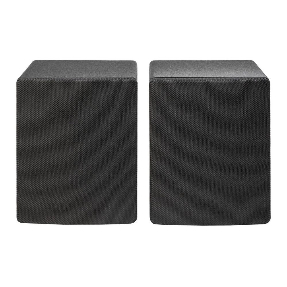 Mitchell Acoustics uStream Two Active Stereo Bookshelf Speakers with uStream Floor Stands Pair - Black