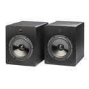 Mitchell Acoustics uStream Two Active Stereo Bookshelf Speakers with uStream Floor Stands Pair - Black