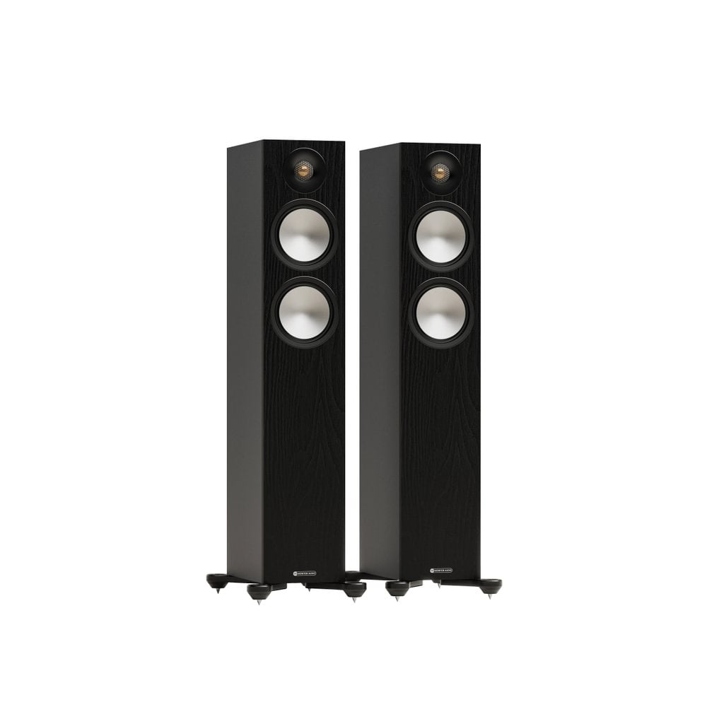 Monitor Audio Bronze 300 7G Floorstanding Speakers Pair Black Black