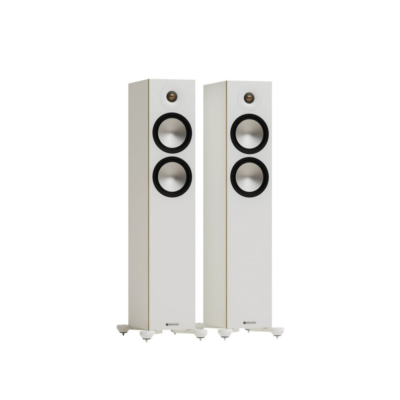 Monitor Audio Bronze 300 7G Floorstanding Speakers Pair White White