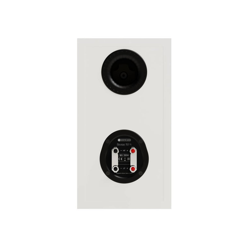 Monitor Audio Bronze 50 7G Two-Way Bookshelf Speakers Pair White White