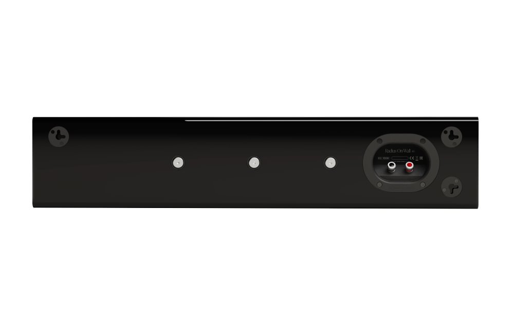 Monitor Audio Radius On-Wall 4G Series Slim 2-Way Single Speaker - Black Black