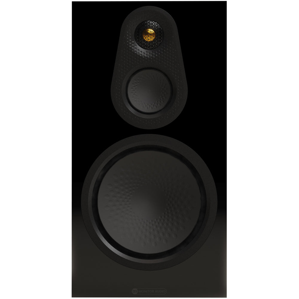 Monitor Audio Silver 100 8G 3-Way Bookshelf Speakers Pair High Gloss Black Balck