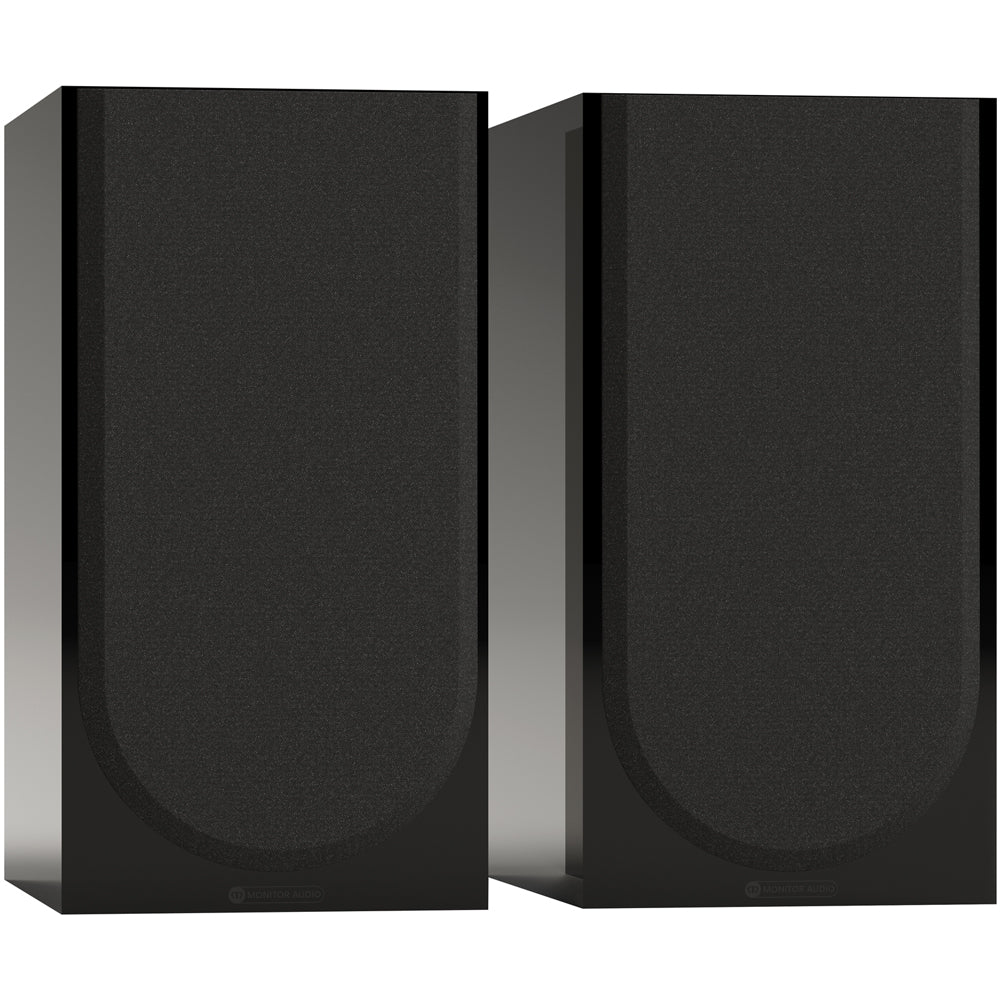 Monitor Audio Silver 100 8G 3-Way Bookshelf Speakers Pair High Gloss Black Balck