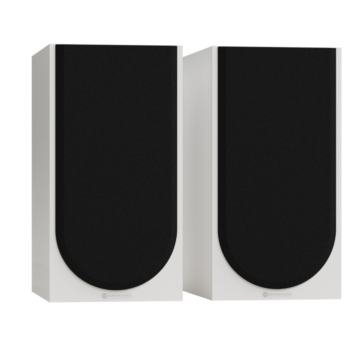Marantz Model 70 Amplifier Silver with Monitor Audio Silver 100 8G Bookshelf Speakers Pair White HiFi Package