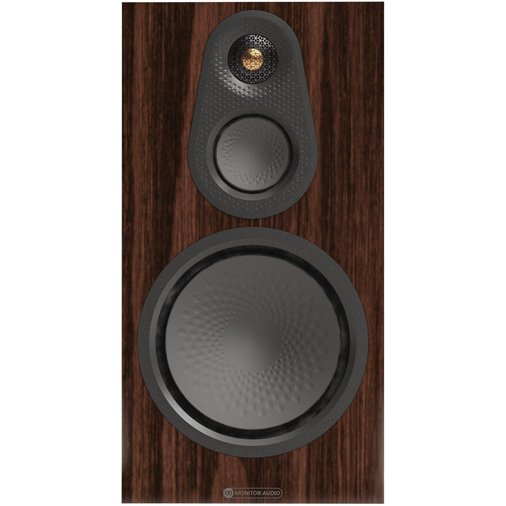 Monitor Audio Silver 100 8G 3-Way Bookshelf Speakers Pair Walnut Walnut