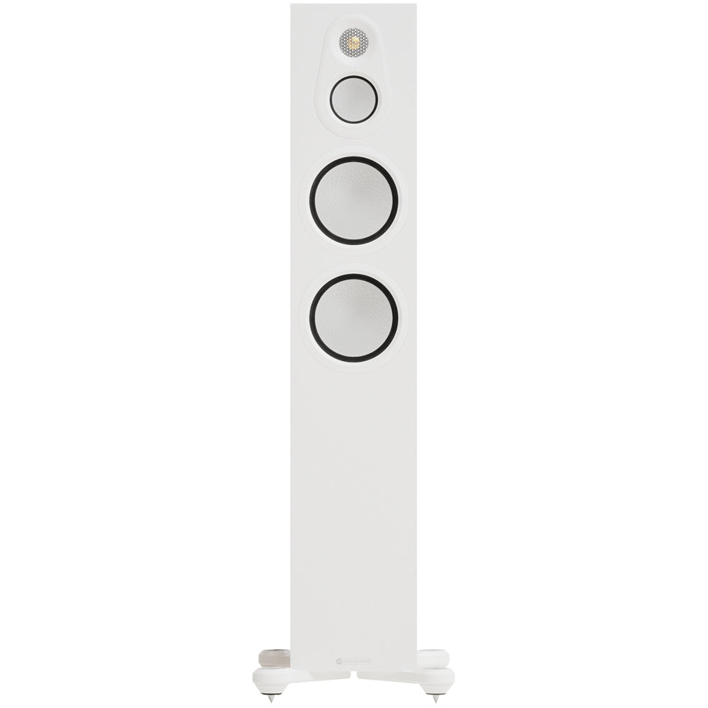 Monitor Audio Silver 300 8G 3-Way Floorstanding Speakers Pair Satin White White