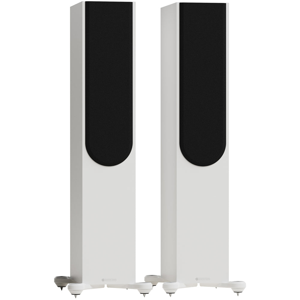 Monitor Audio Silver 300 8G 3-Way Floorstanding Speakers Pair Satin White White