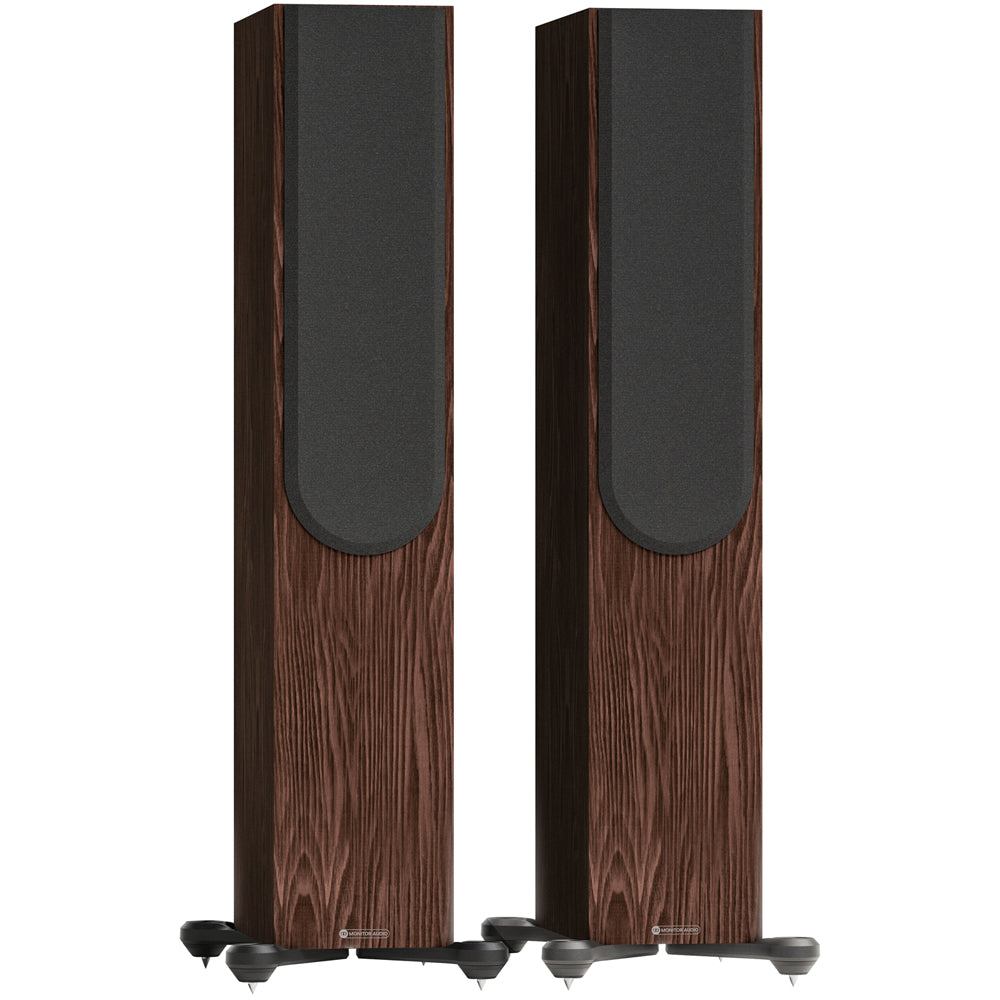 Monitor Audio Silver 300 8G 3-Way Floorstanding Speakers Pair Walnut Walnut