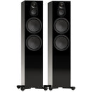 Monitor Audio Silver 500 8G 3-Way Floorstanding Speakers Pair High Gloss Black Black