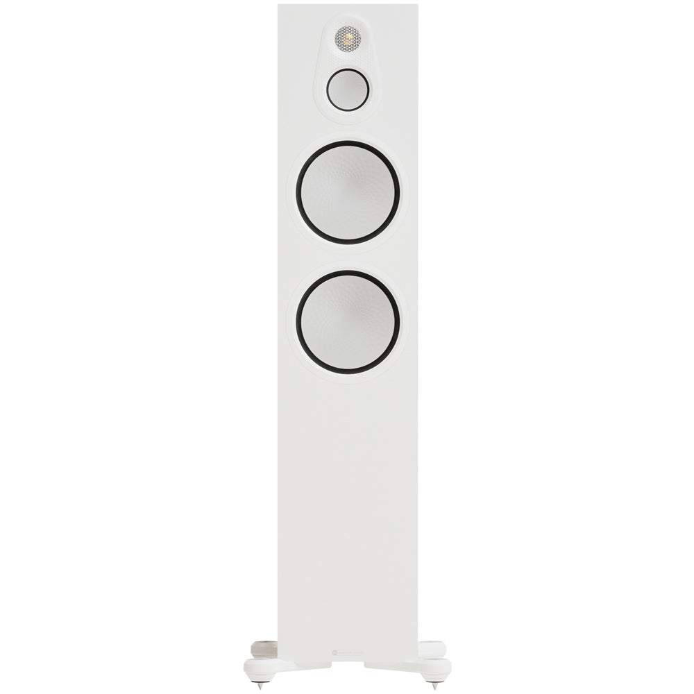 Monitor Audio Silver 500 8G 3-Way Floorstanding Speakers Pair Satin White White