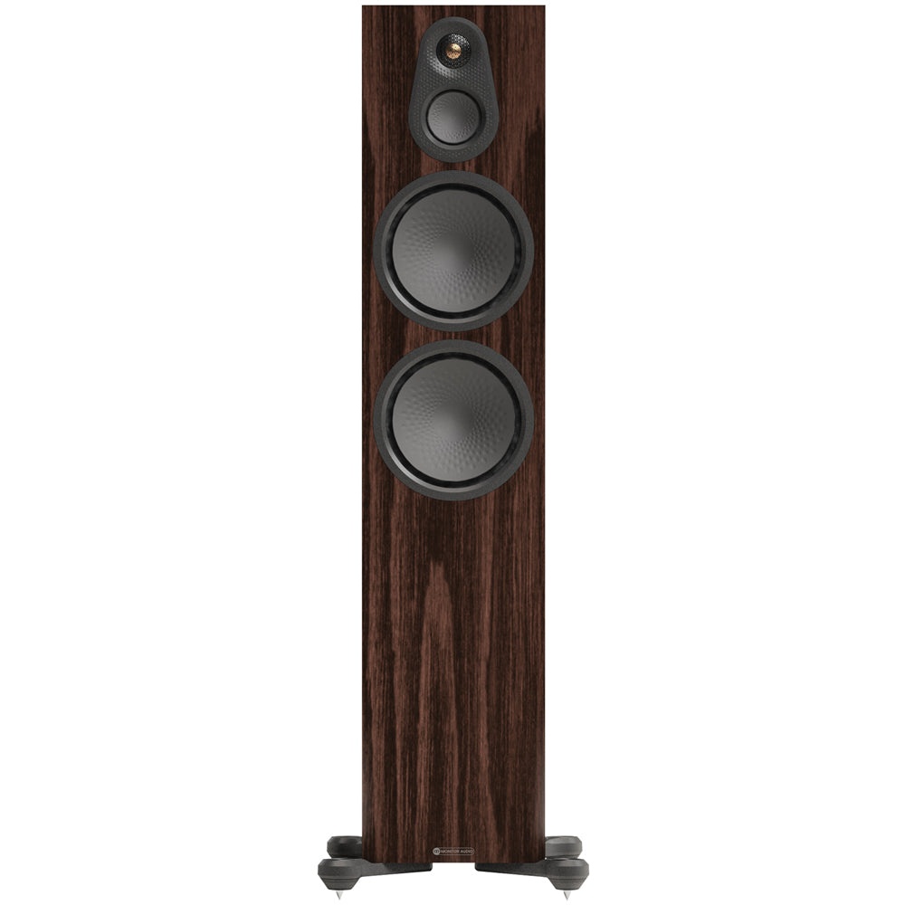 Monitor Audio Silver 500 8G 3-Way Floorstanding Speakers Pair Walnut Walnut