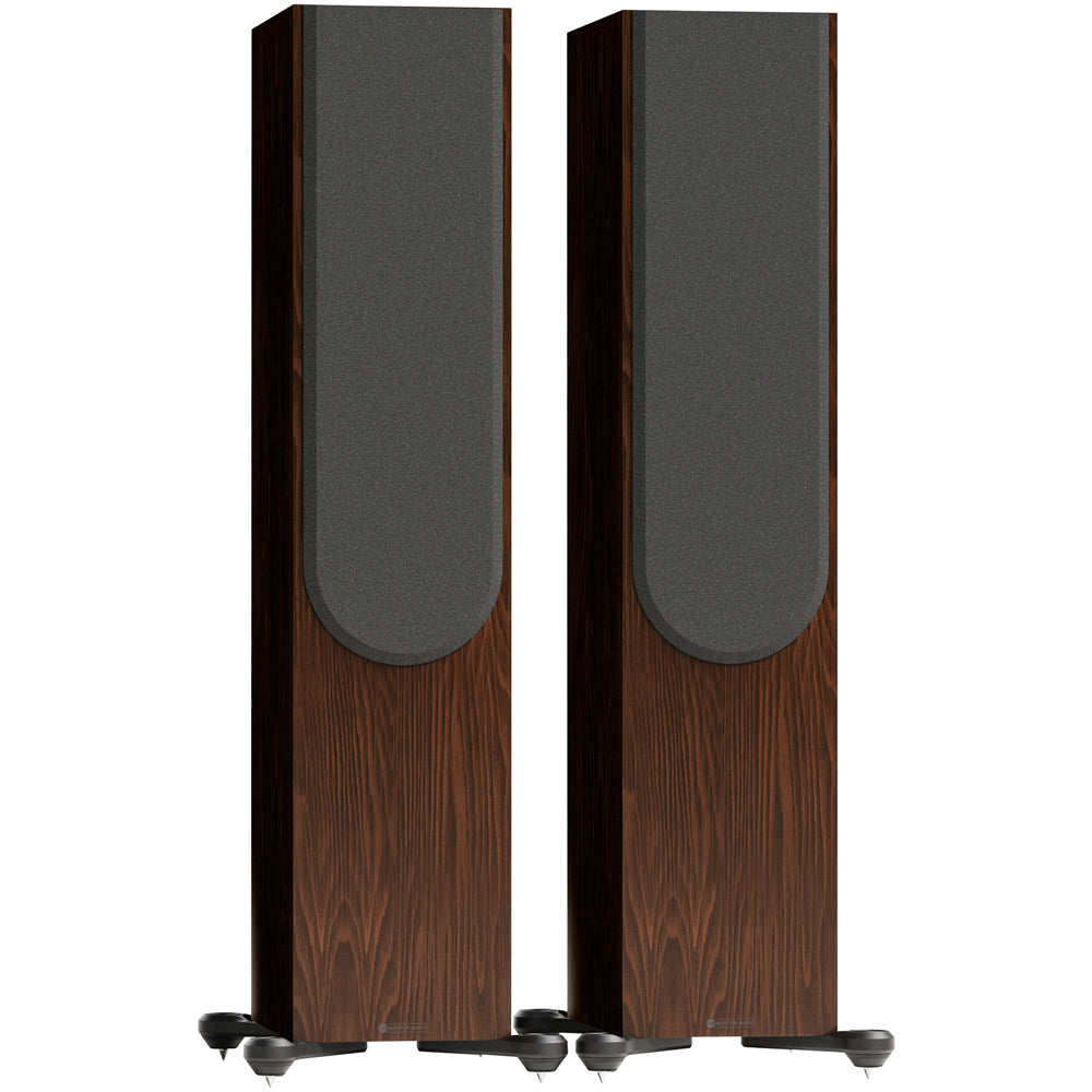 Monitor Audio Silver 500 8G 3-Way Floorstanding Speakers Pair Walnut Walnut