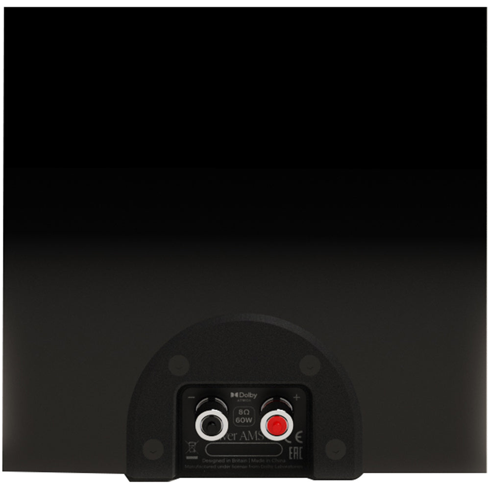 Monitor Audio Silver AMS 8G 2-Way Dolby Atmos Enabled Speakers Pair High Gloss Black Black
