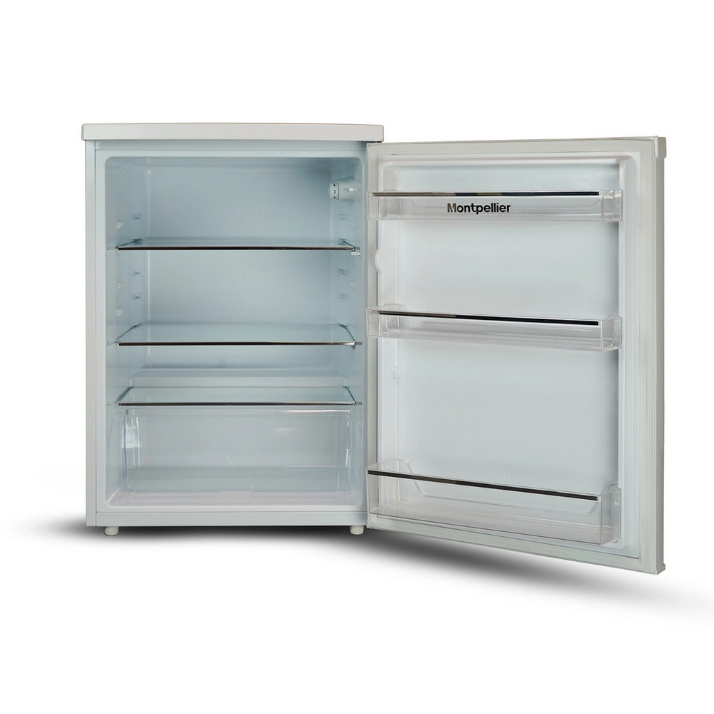 Montpellier MDAUCL60W Freestanding 60cm Wide Under Counter Larder Fridge White - E Rated White