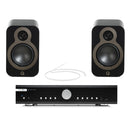 Musical Fidelity B1xi Integrated Amplifier with Q Acoustics 3020c Bookshelf Speakers Pair Black