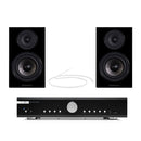 Musical Fidelity B1xi Integrated Amplifier with Wharfedale Diamond 12.2 Bookshelf Speakers Pair Black