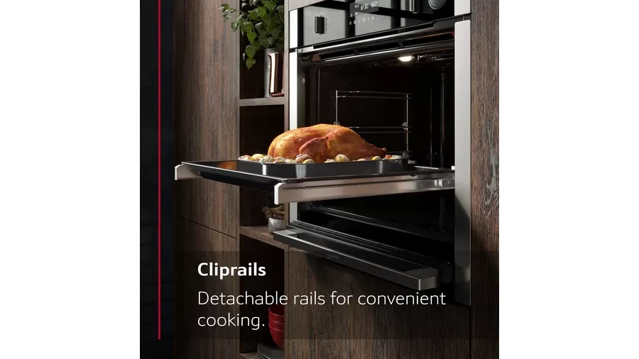 NEFF B1ACE4HN0B N50 Electric CircoTherm Single Oven Black Steel Black