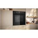 NEFF B1DCC0AK3B N30 71L Built-In Electric Single Oven Black - A+ Rated