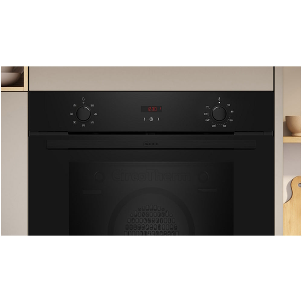 NEFF B1DCC0AK3B N30 71L Built-In Electric Single Oven Black - A+ Rated