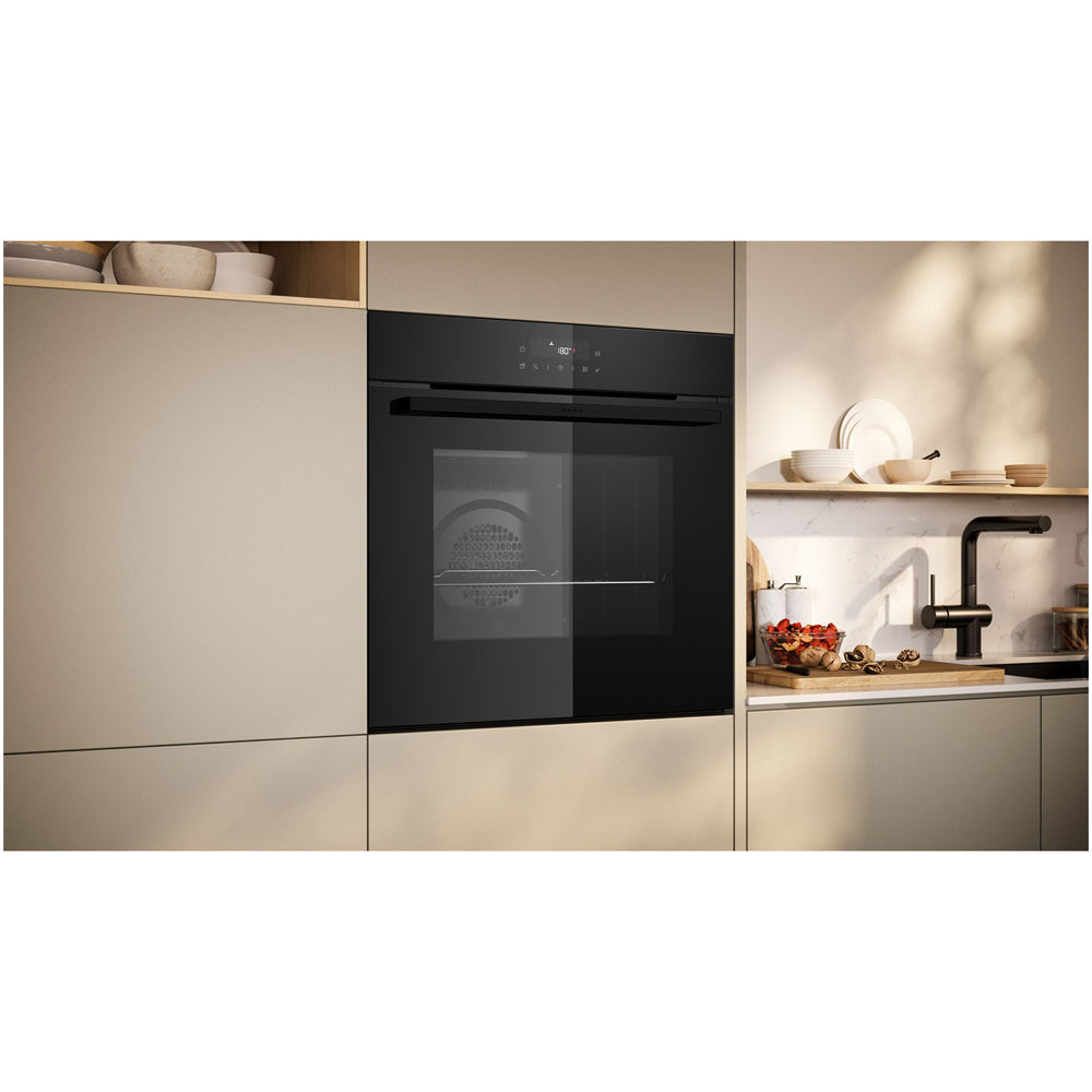 Neff B2CCJ7AK0B N30 60cm Built In Self Cleaning Electric single Oven Black