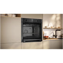 Neff B3ACE4AG3B N50 Slide and Hide 60cm Built In Electric Single Oven Graphite Grey A+ Rated