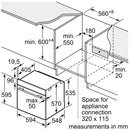 Neff B3ACE4AN3B N50 Slide & Hide 60cm Built In Electric Single Oven Stainless Steel A+ Rated